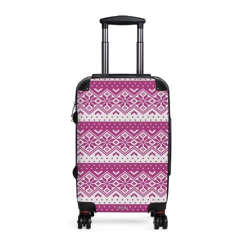 Fair Isle Knitting Cabin Suitcase